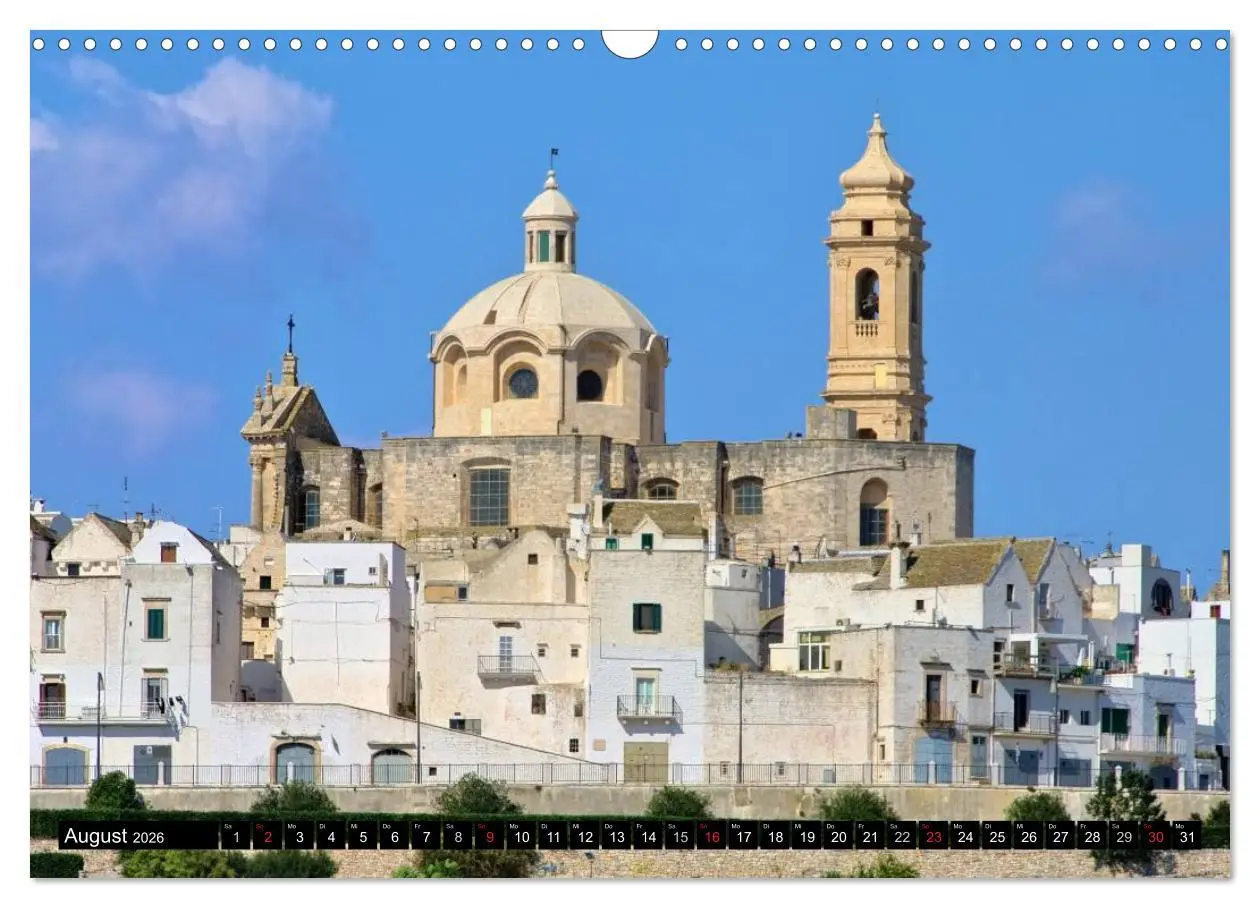 Bild: 9783516108729 | Apulien (Wandkalender 2026 DIN A3 quer), CALVENDO Monatskalender