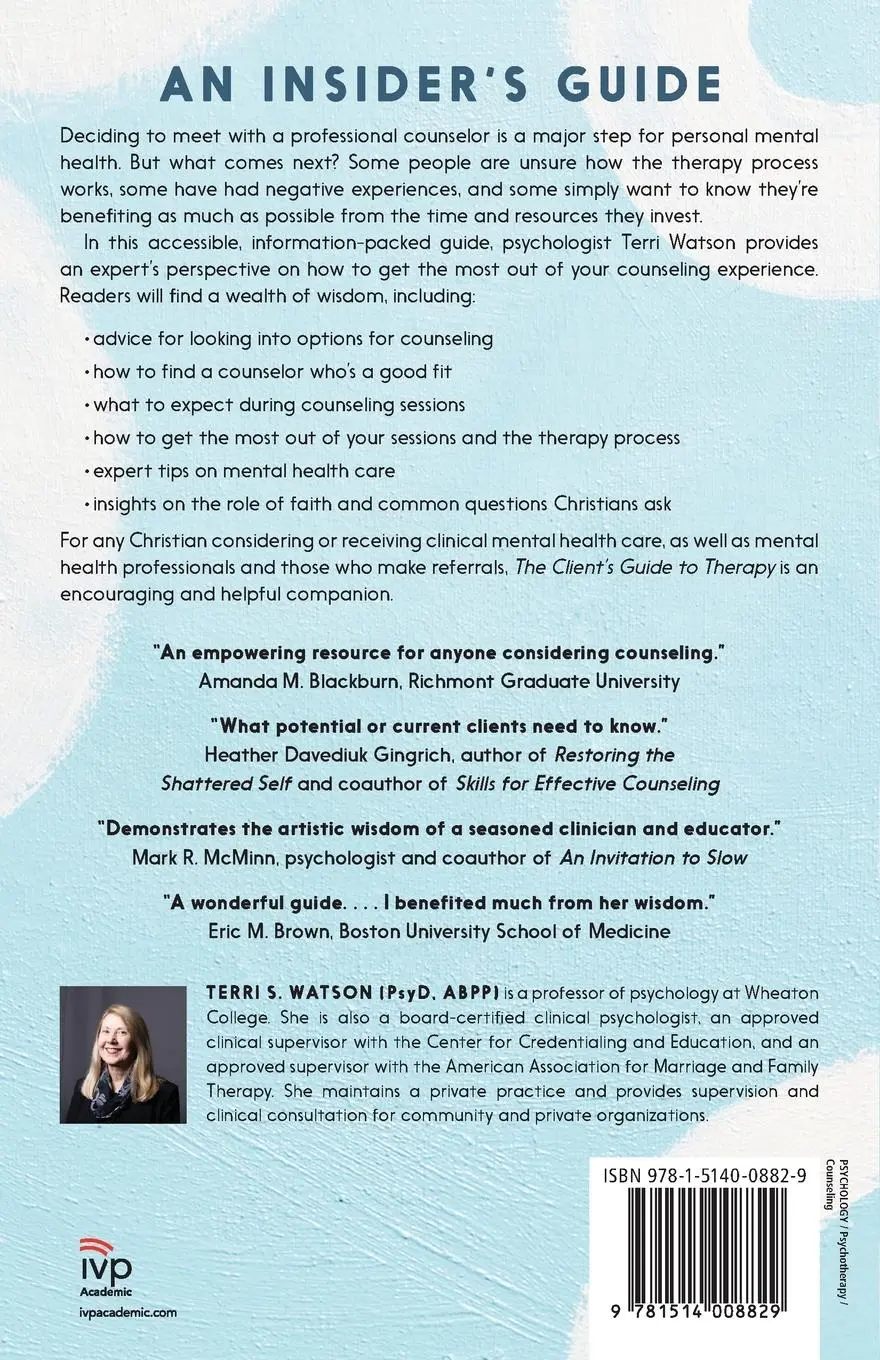 Rückseite: 9781514008829 | The Client's Guide to Therapy | Terri S. Watson | Taschenbuch | 2025