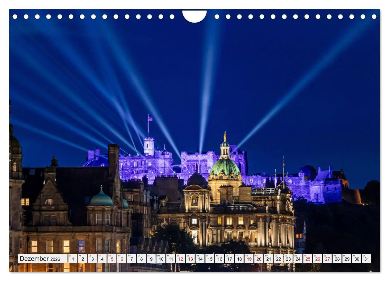 Bild: 9783457318829 | Wunderschönes Edinburgh (Wandkalender 2026 DIN A4 quer), CALVENDO...