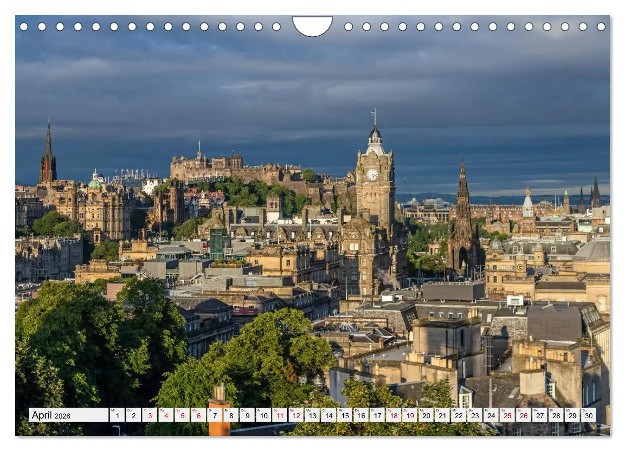 Bild: 9783457318829 | Wunderschönes Edinburgh (Wandkalender 2026 DIN A4 quer), CALVENDO...