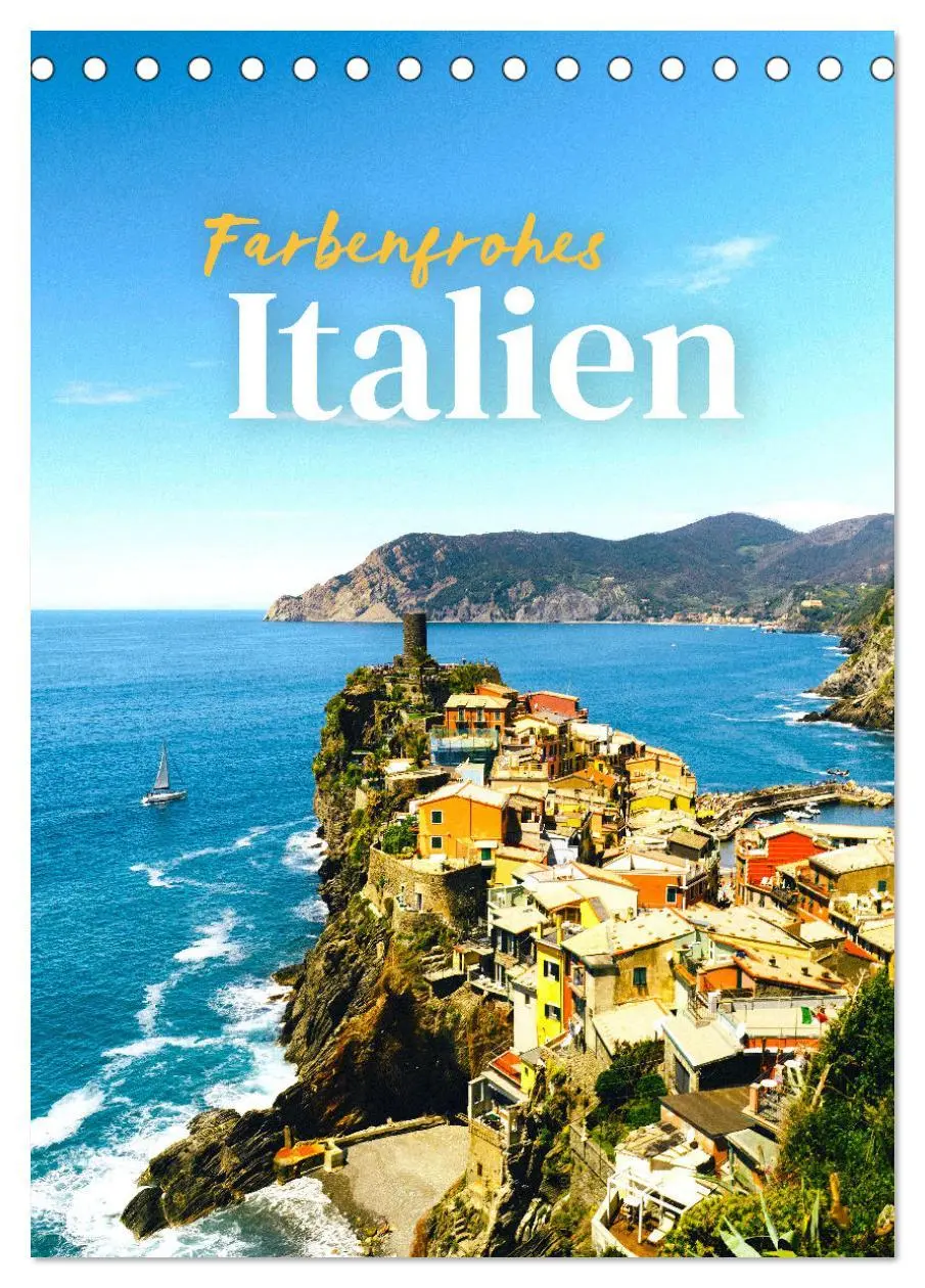 Cover: 9783516338829 | Farbenfrohes Italien (Tischkalender 2026 DIN A5 hoch), CALVENDO...