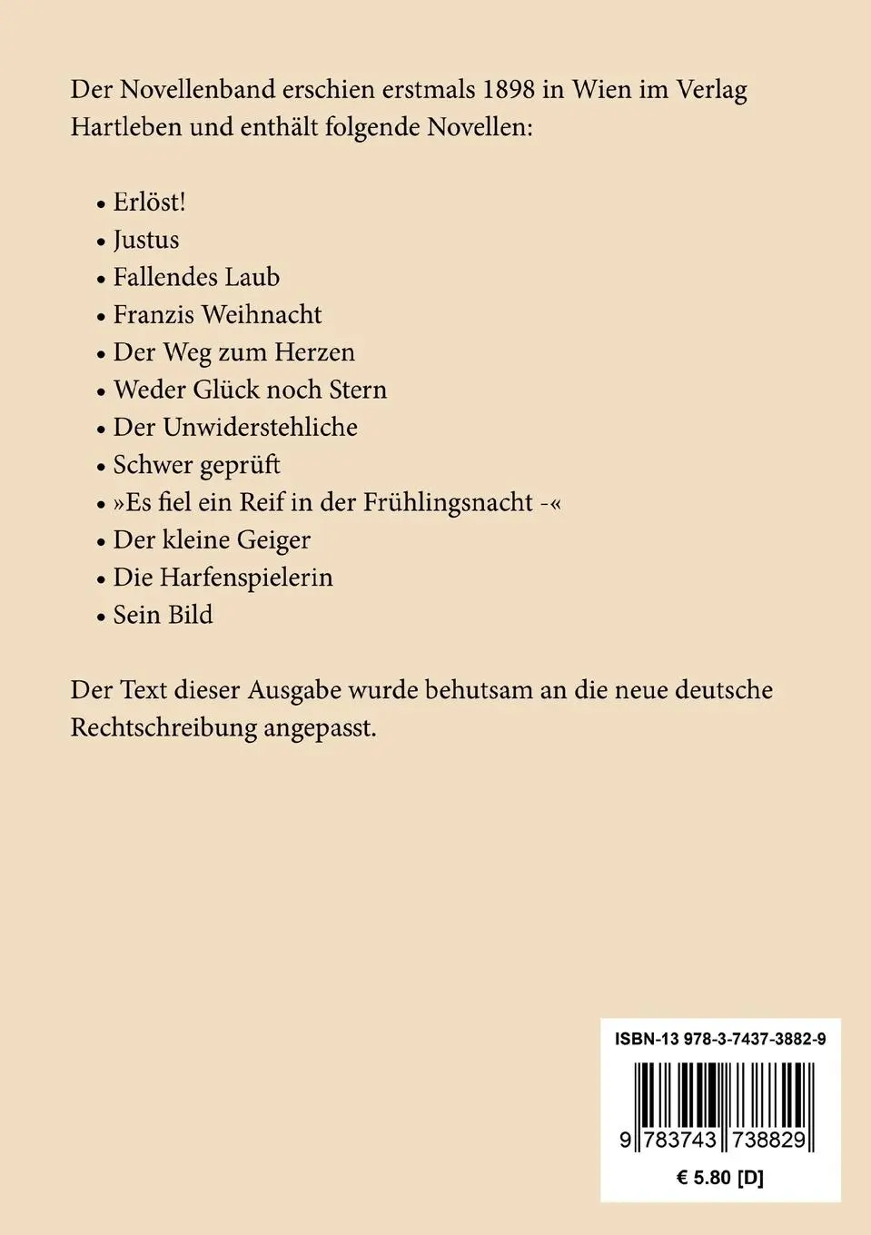 Rückseite: 9783743738829 | Was ich geschaut | Novellen | Irma von Troll-Borostyáni | Taschenbuch
