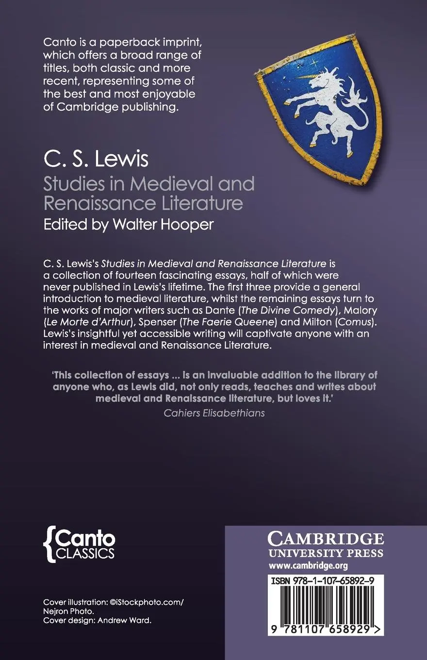 Rückseite: 9781107658929 | Studies in Medieval and Renaissance Literature | C. S. Lewis | Buch