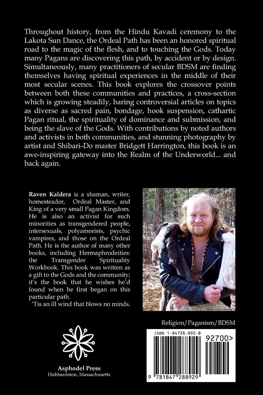 Rückseite: 9781847288929 | Dark Moon Rising | Pagan BDSM &amp; the Ordeal Path | Raven Kaldera | Buch