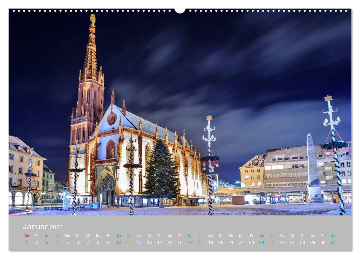 Bild: 9783457788929 | Würzburg - Stadt der Kirchen (Wandkalender 2026 DIN A2 quer),...