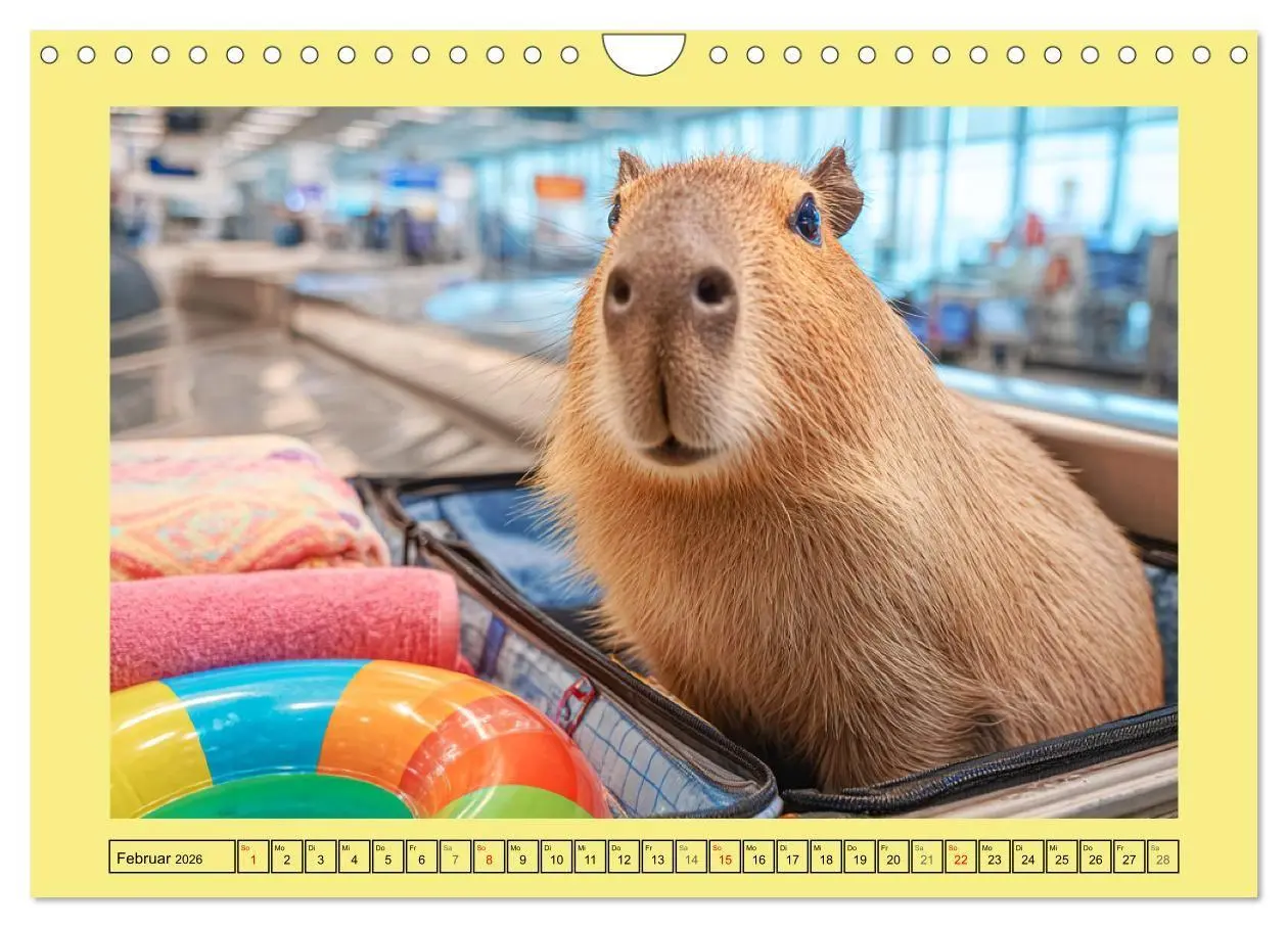 Bild: 9783516708929 | Capybaras on Tour. Wasserschweine als Weltenbummler (Wandkalender...