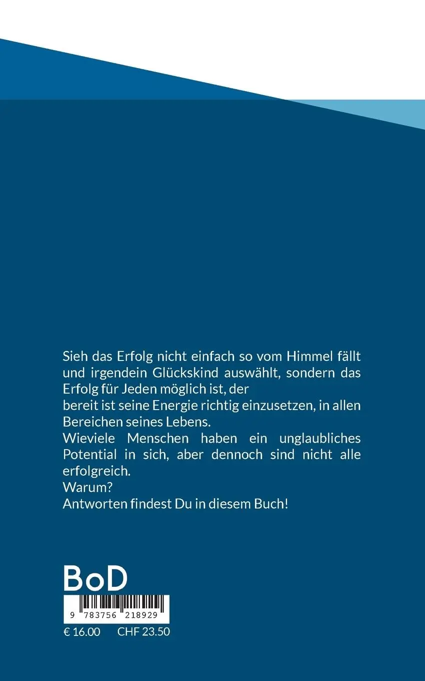 Rückseite: 9783756218929 | Mindset eines Gewinners | Businessaffirmationen | Nadine Simmerock