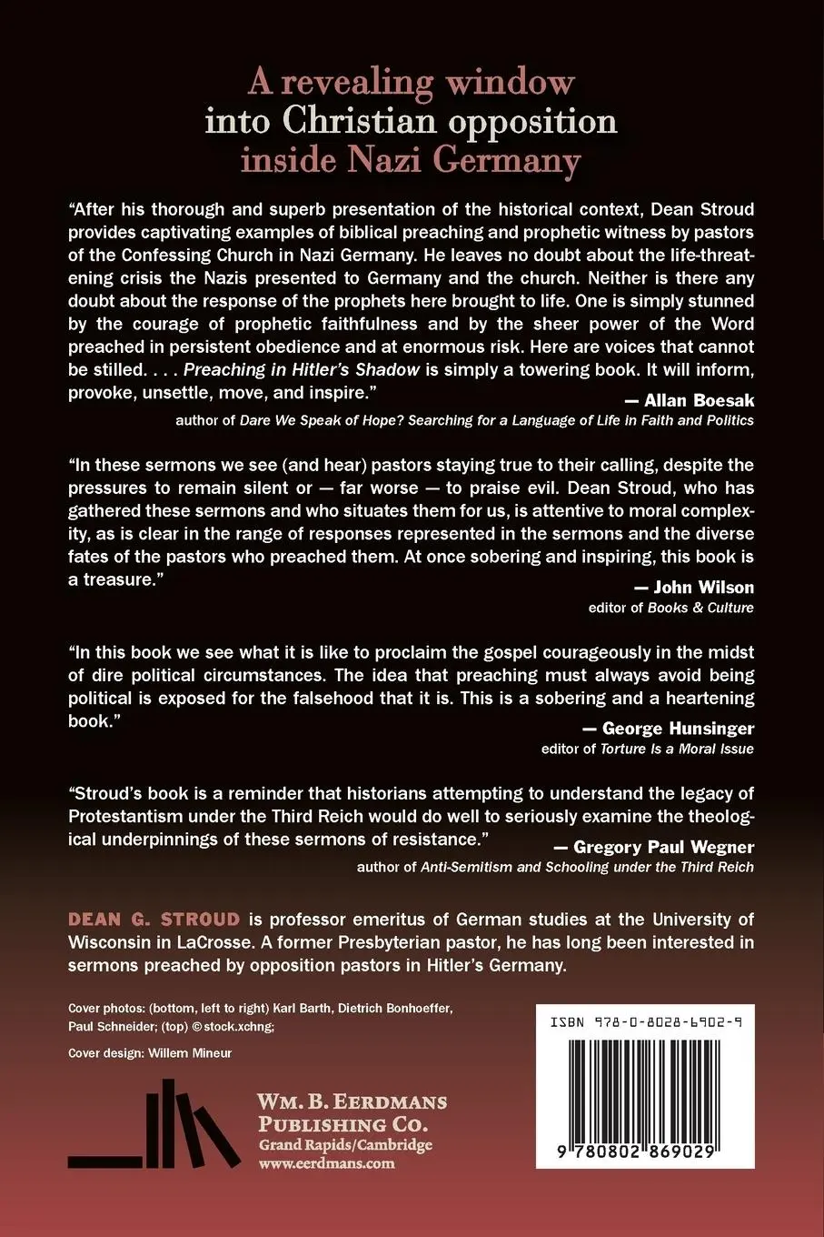 Rückseite: 9780802869029 | Preaching in Hitler's Shadow | Dean G Stroud | Taschenbuch | Englisch
