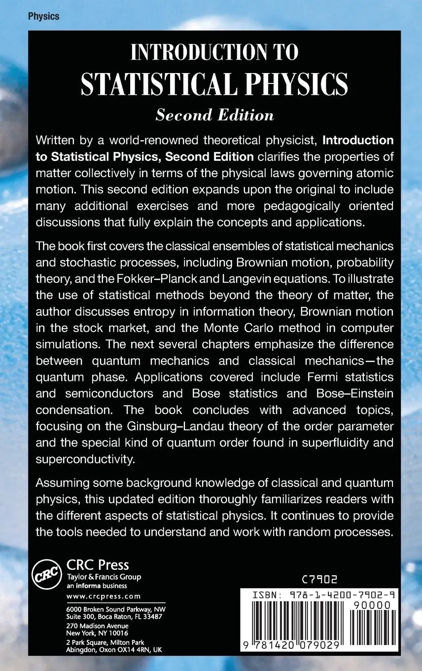Rückseite: 9781420079029 | Introduction to Statistical Physics | Kerson Huang | Buch | Englisch