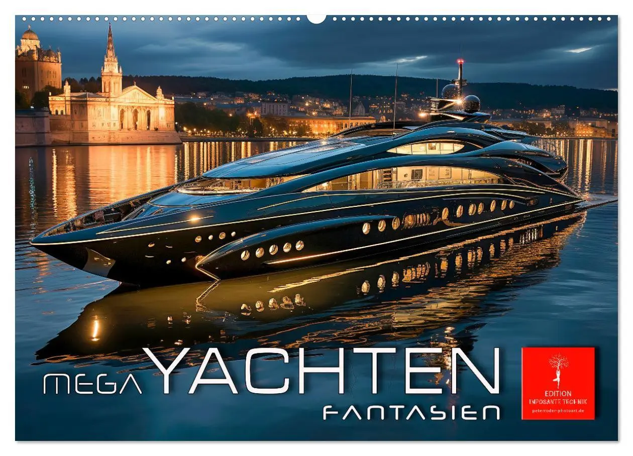 Cover: 9783457509029 | Mega Yachten Fantasien (Wandkalender 2026 DIN A2 quer), CALVENDO...