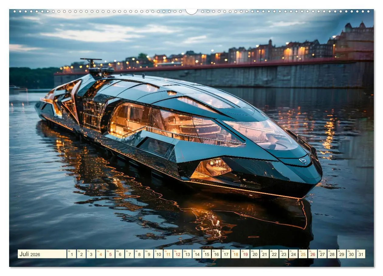 Bild: 9783457509029 | Mega Yachten Fantasien (Wandkalender 2026 DIN A2 quer), CALVENDO...
