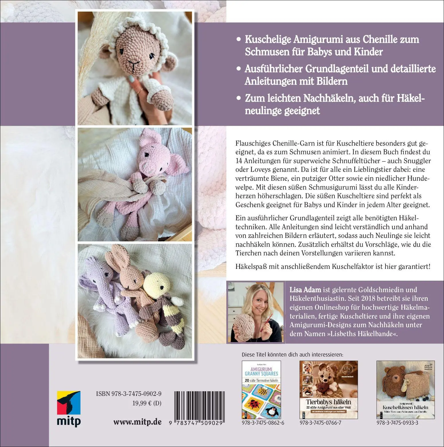 Rückseite: 9783747509029 | Amigurumi Kuscheltiere häkeln | Lisa Adam | Buch | mitp Kreativ | 2025