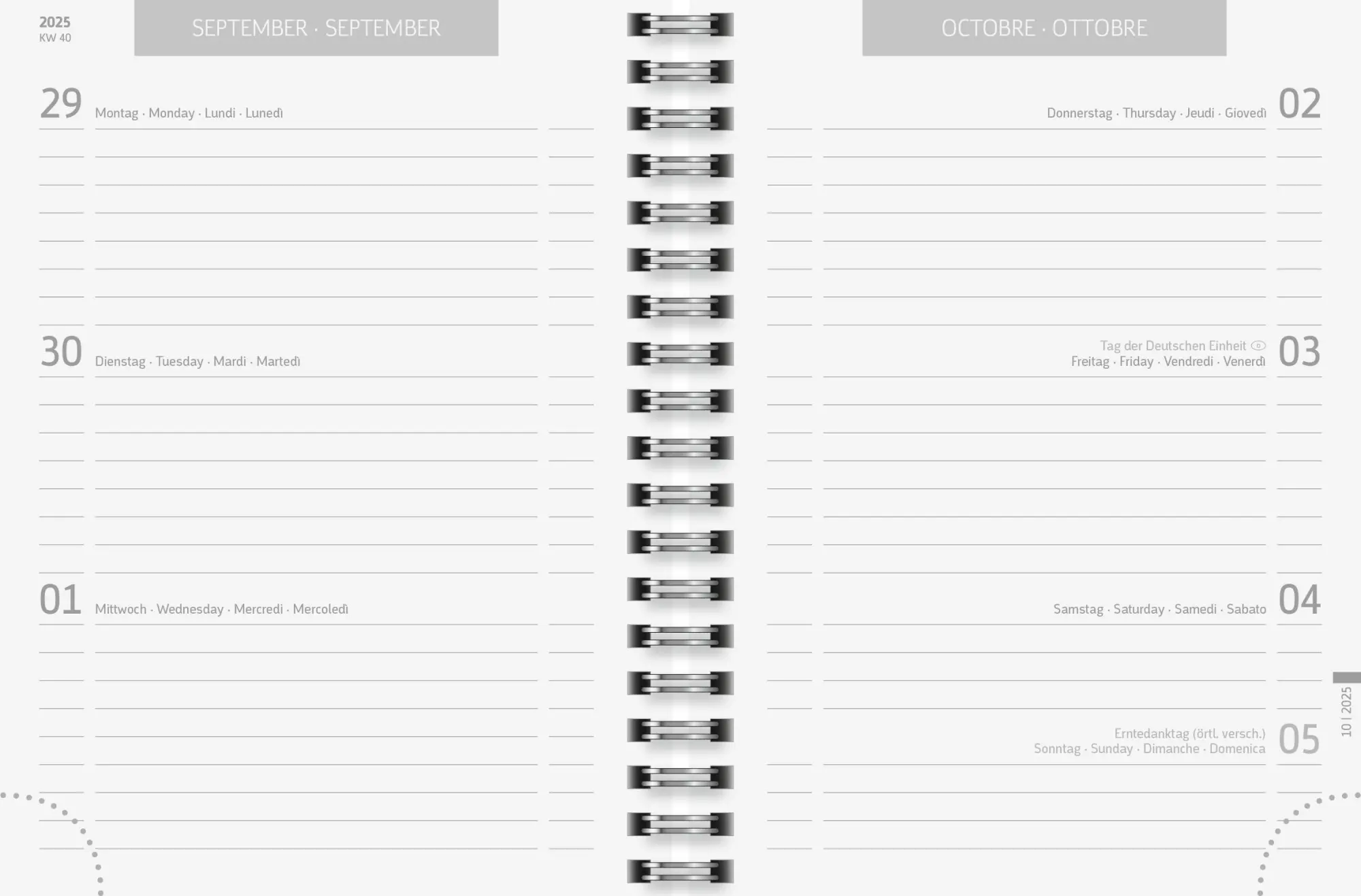 Bild: 4061947139129 | BRUNNEN Schülerkalender (2025/2026) "Plain Mint", 2 Seiten = 1...