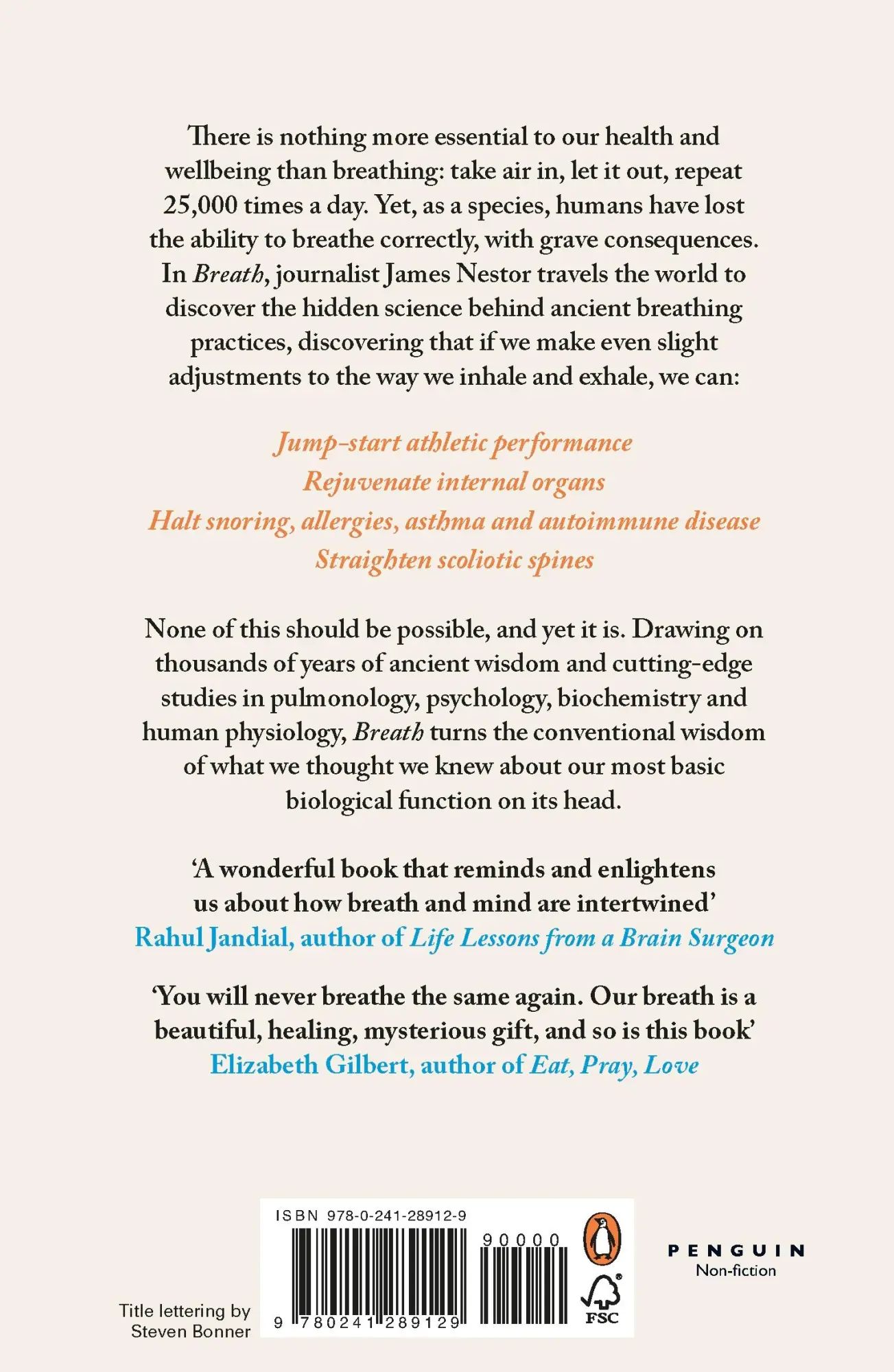 Rückseite: 9780241289129 | Breath | The New Science of a Lost Art | James Nestor | Taschenbuch