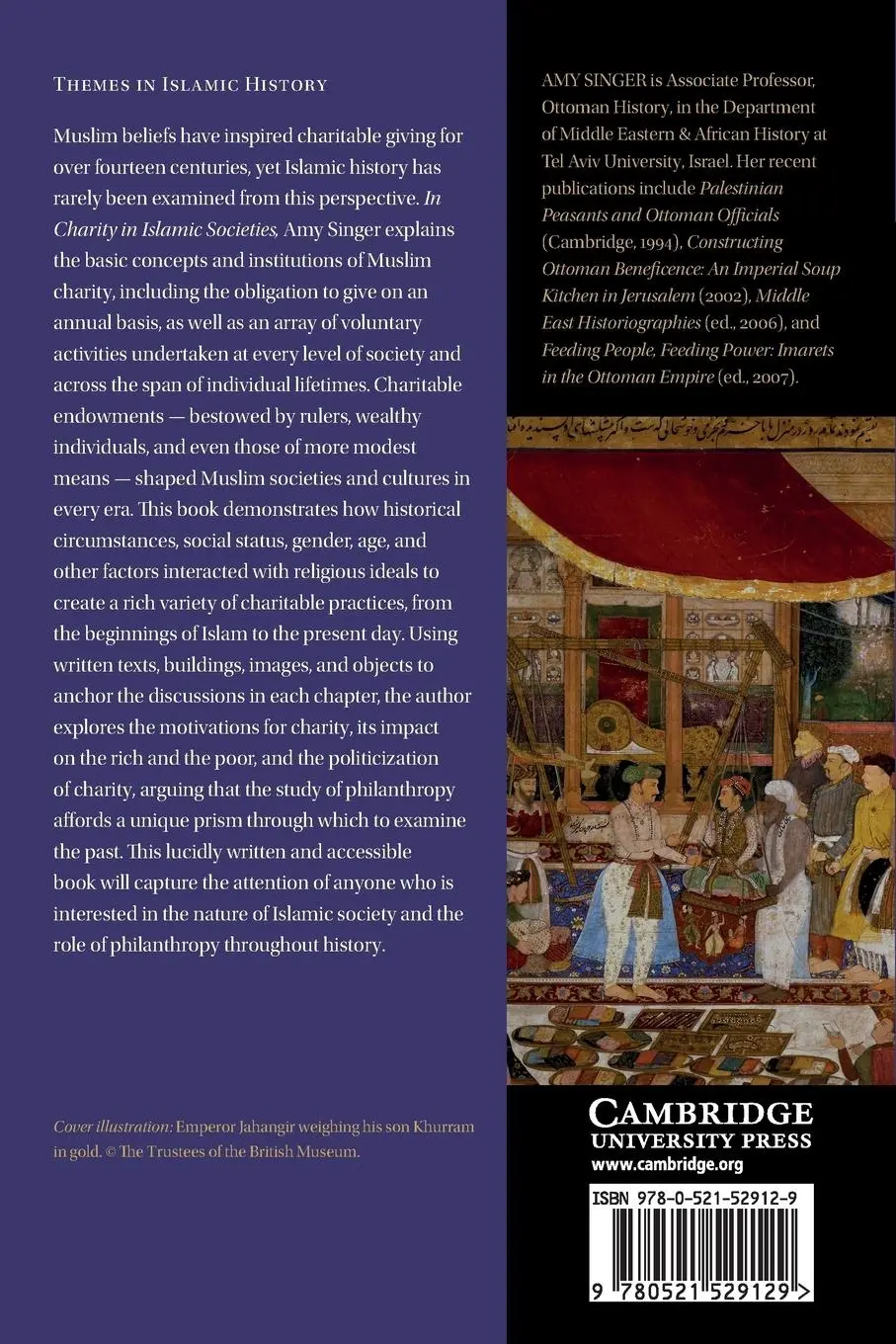 Rückseite: 9780521529129 | Charity in Islamic Societies | Amy Singer | Taschenbuch | Englisch