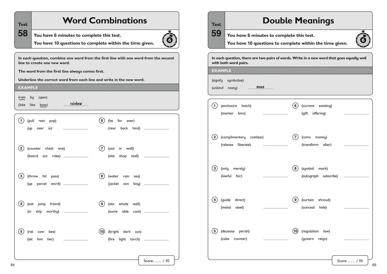 Bild: 9781844199129 | 11+ Verbal Reasoning Quick Practice Tests Age 9-10 (Year 5) | 11