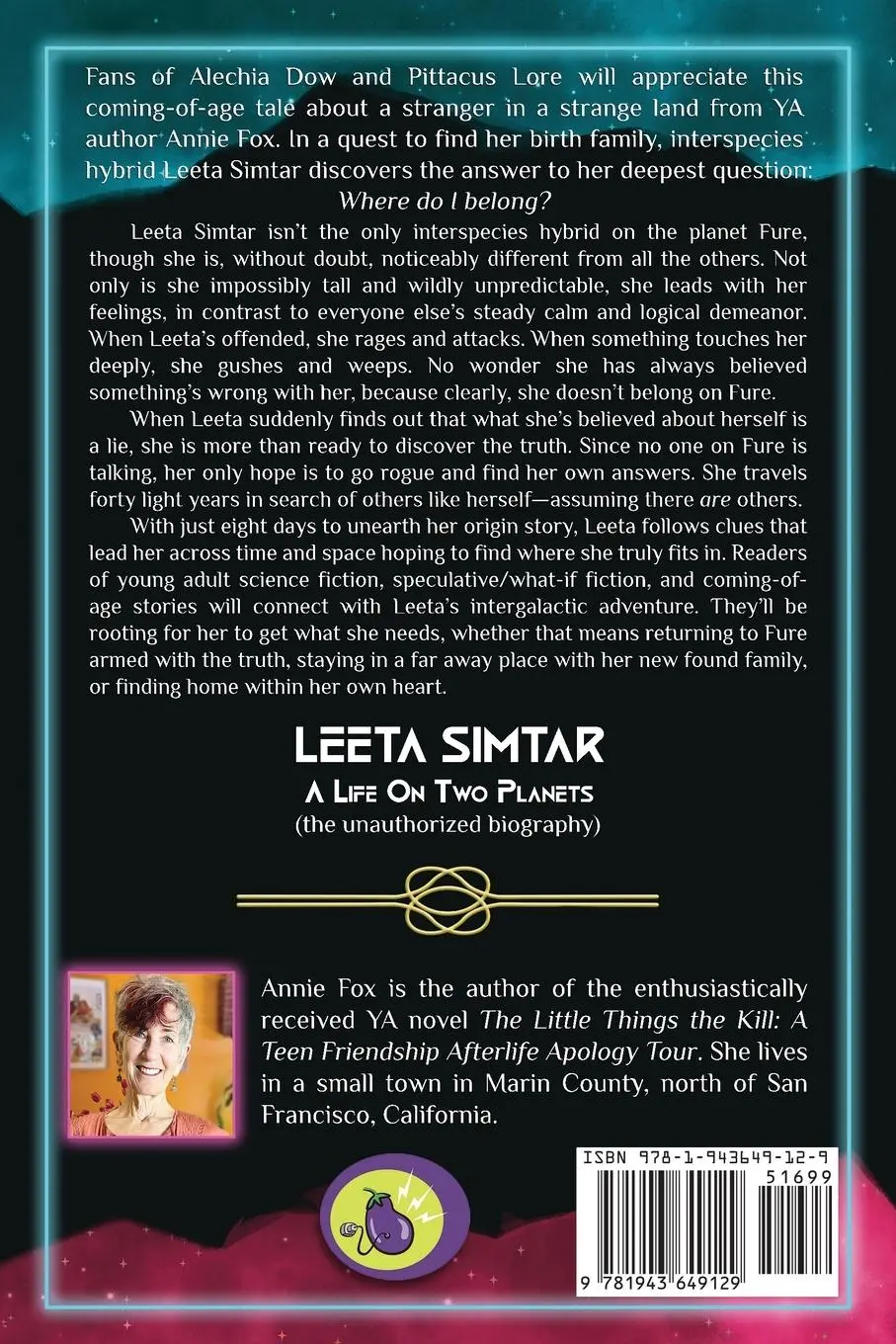 Rückseite: 9781943649129 | Leeta Simtar | A Life on Two Planets | Annie Fox | Taschenbuch | 2025