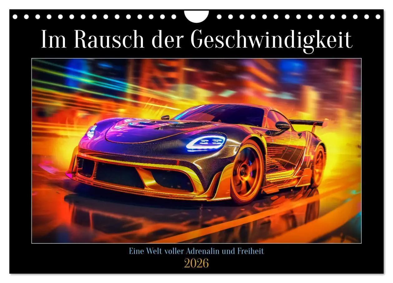 Cover: 9783457359129 | Im Rausch der Geschwindigkeit (Wandkalender 2026 DIN A4 quer),...