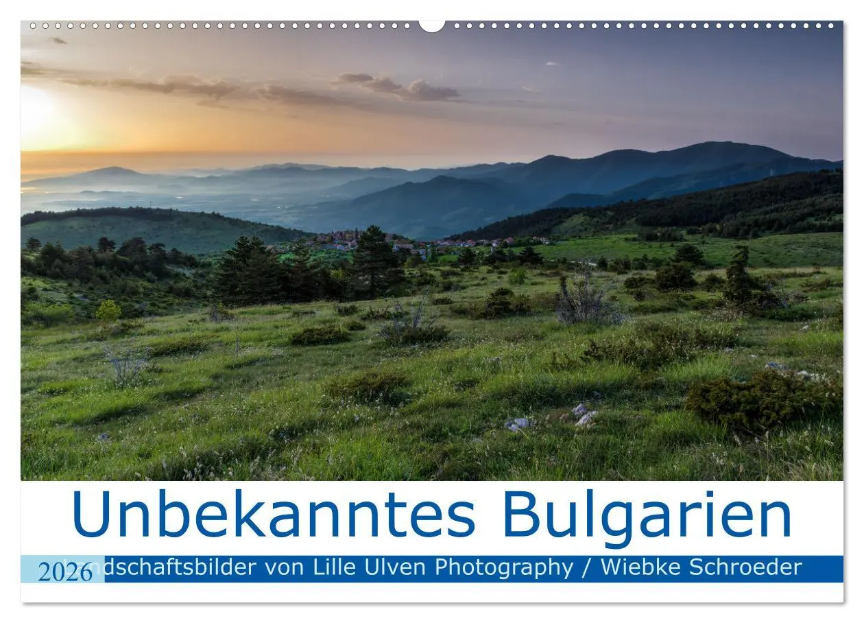 Cover: 9783457669129 | Unbekanntes Bulgarien (Wandkalender 2026 DIN A2 quer), CALVENDO...