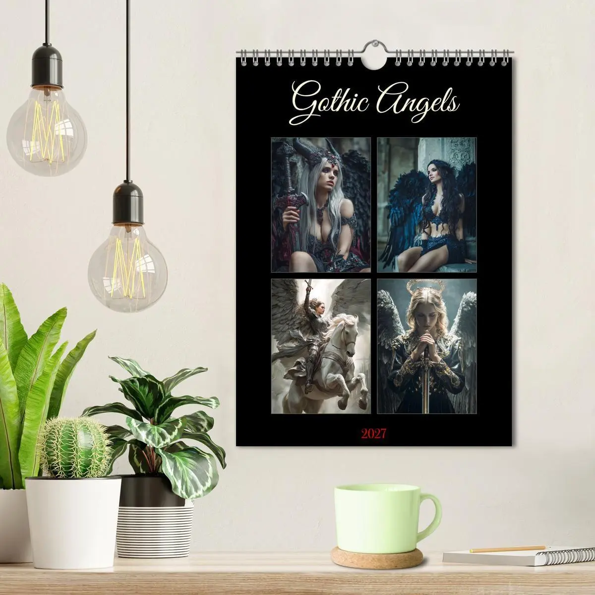 Bild: 9783516759129 | Gothic Angels (Wandkalender 2027 DIN A4 hoch), CALVENDO Monatskalender