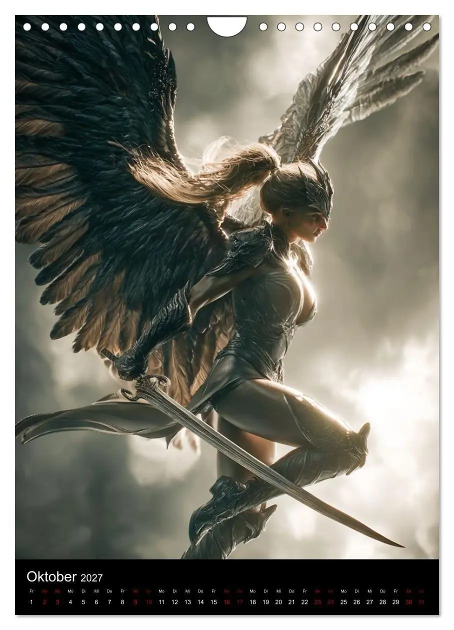 Bild: 9783516759129 | Gothic Angels (Wandkalender 2027 DIN A4 hoch), CALVENDO Monatskalender