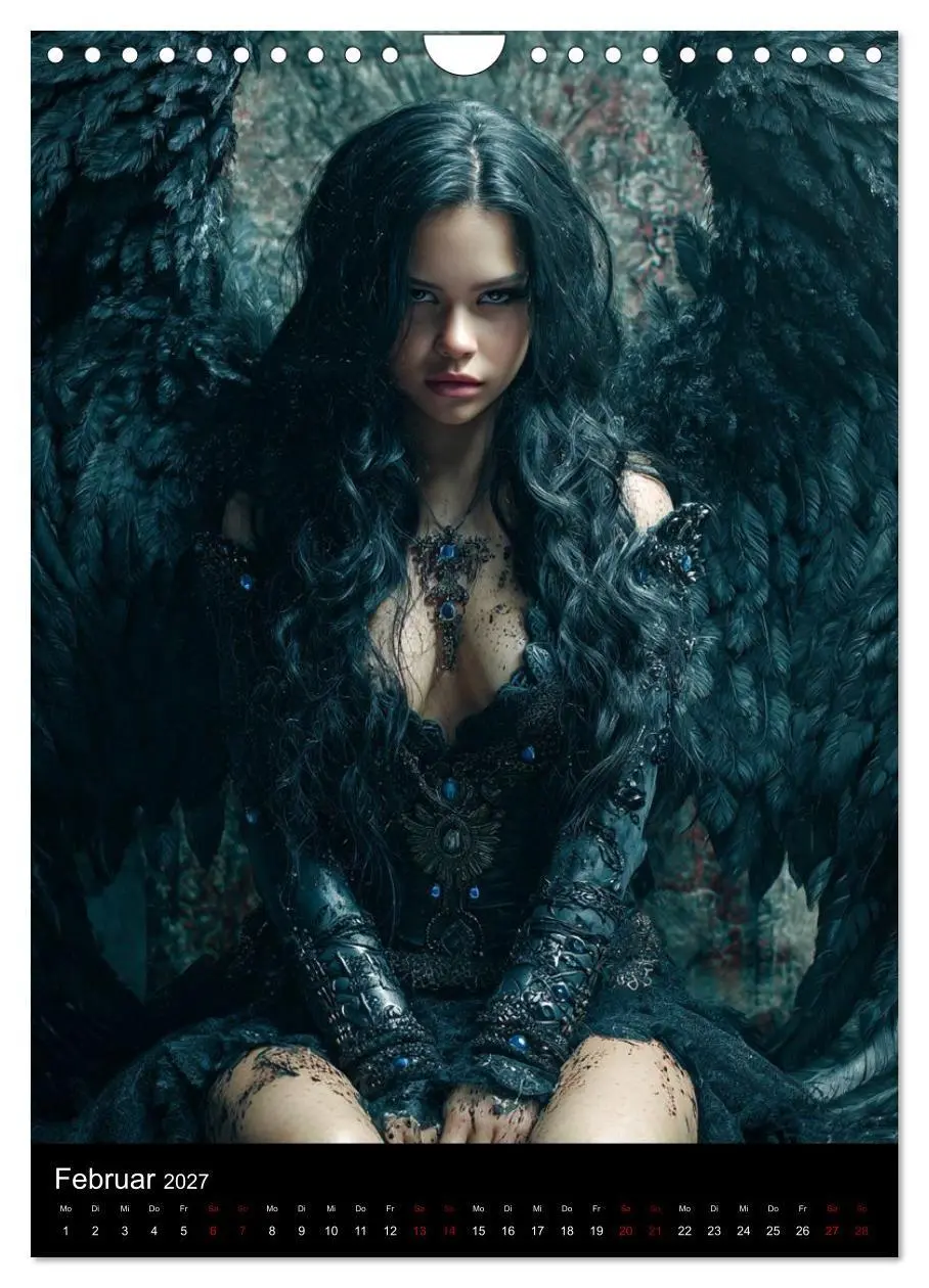Bild: 9783516759129 | Gothic Angels (Wandkalender 2027 DIN A4 hoch), CALVENDO Monatskalender
