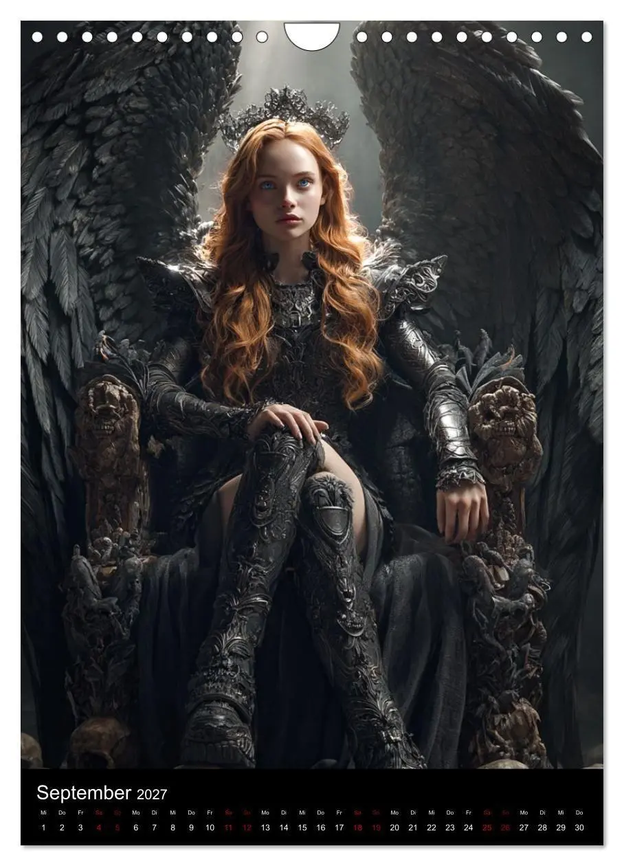 Bild: 9783516759129 | Gothic Angels (Wandkalender 2027 DIN A4 hoch), CALVENDO Monatskalender