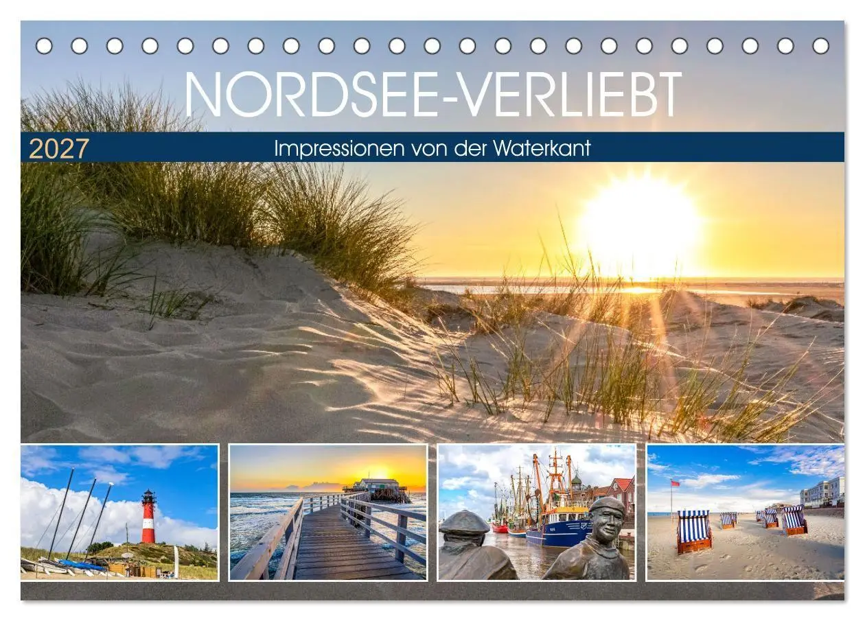 Cover: 9783569539129 | NORDSEE-VERLIEBT (Tischkalender 2027 DIN A5 quer), CALVENDO...