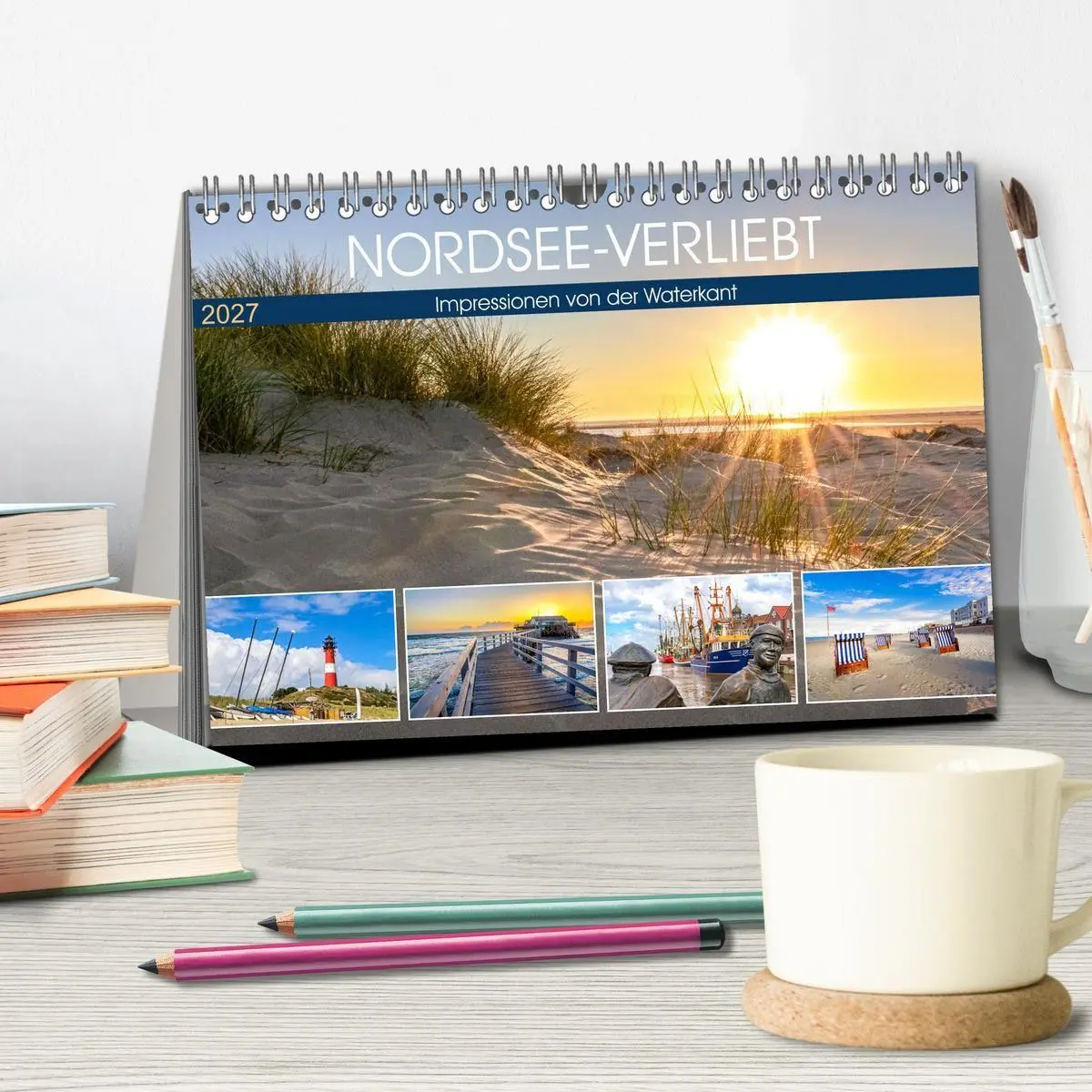 Bild: 9783569539129 | NORDSEE-VERLIEBT (Tischkalender 2027 DIN A5 quer), CALVENDO...
