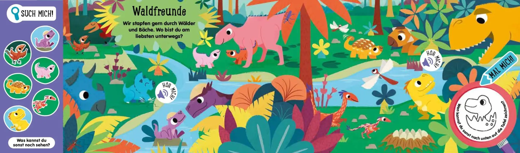 Bild: 9783849949129 | Such mich! Hör mich! Mal mich! Dino-Babys | Louise Martin (u. a.)