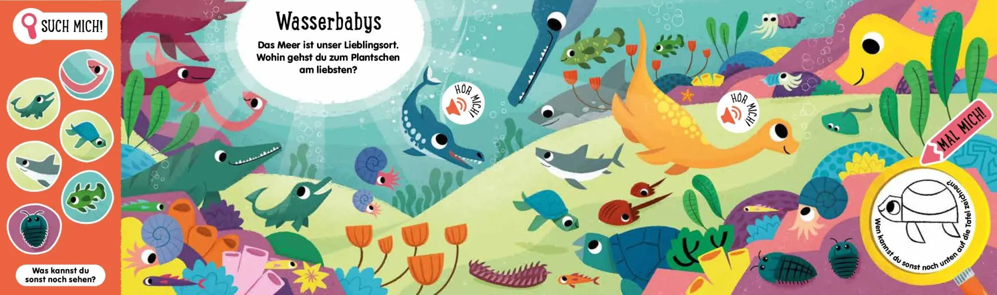 Bild: 9783849949129 | Such mich! Hör mich! Mal mich! Dino-Babys | Louise Martin (u. a.)