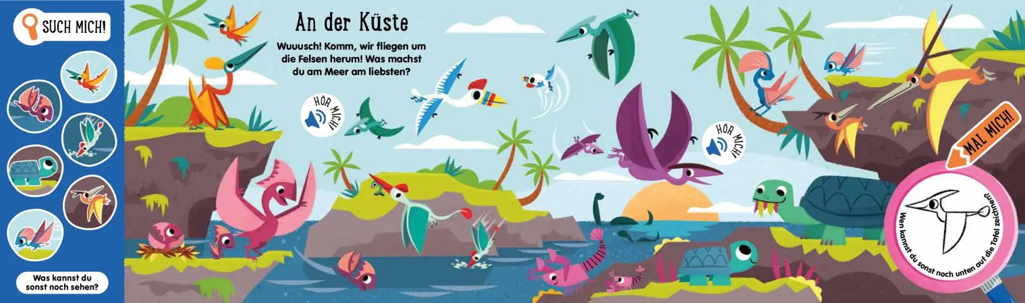 Bild: 9783849949129 | Such mich! Hör mich! Mal mich! Dino-Babys | Louise Martin (u. a.)