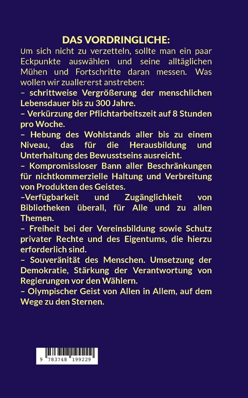 Rückseite: 9783748199229 | Das Bekenntnis | Universum und Wir | Alexander Swidsinski | Buch