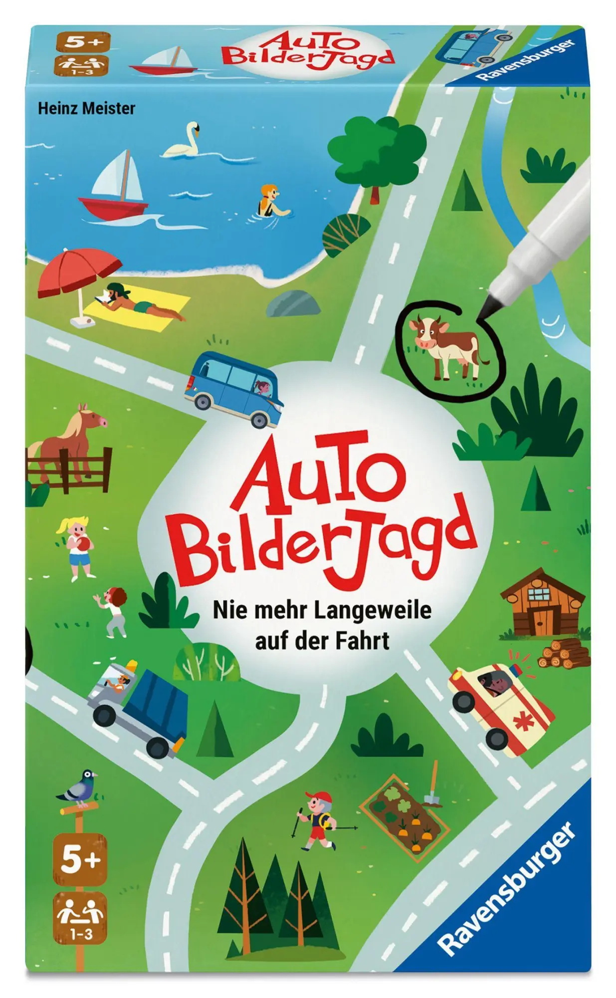 Cover: 4005556249329 | Auto-Bilderjagd - Kinderspiel ab 5 Jahre | Heinz Meister | Spiel