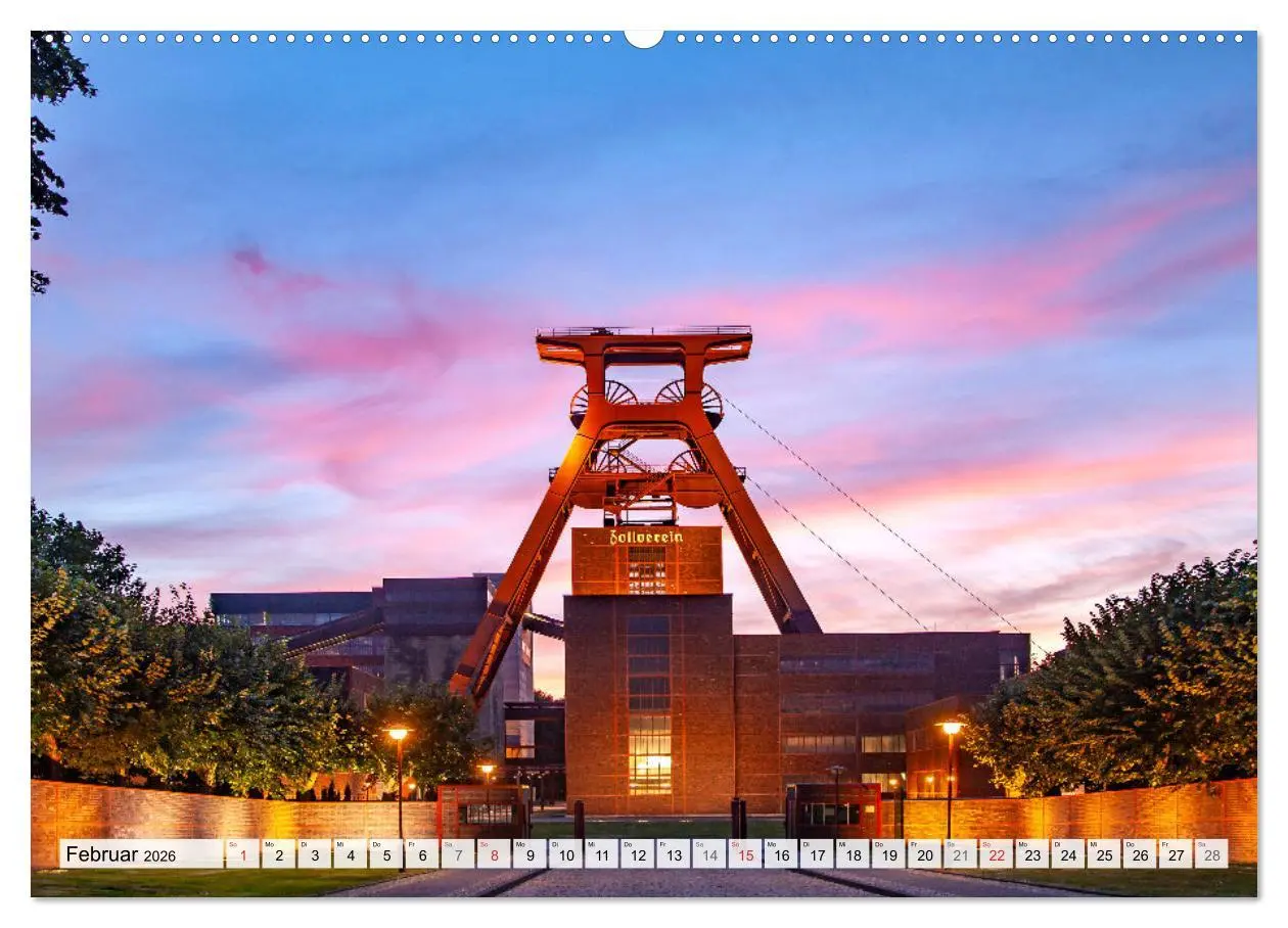 Bild: 9783457269329 | Das Ruhrgebiet bei Nacht (hochwertiger Premium Wandkalender 2026...