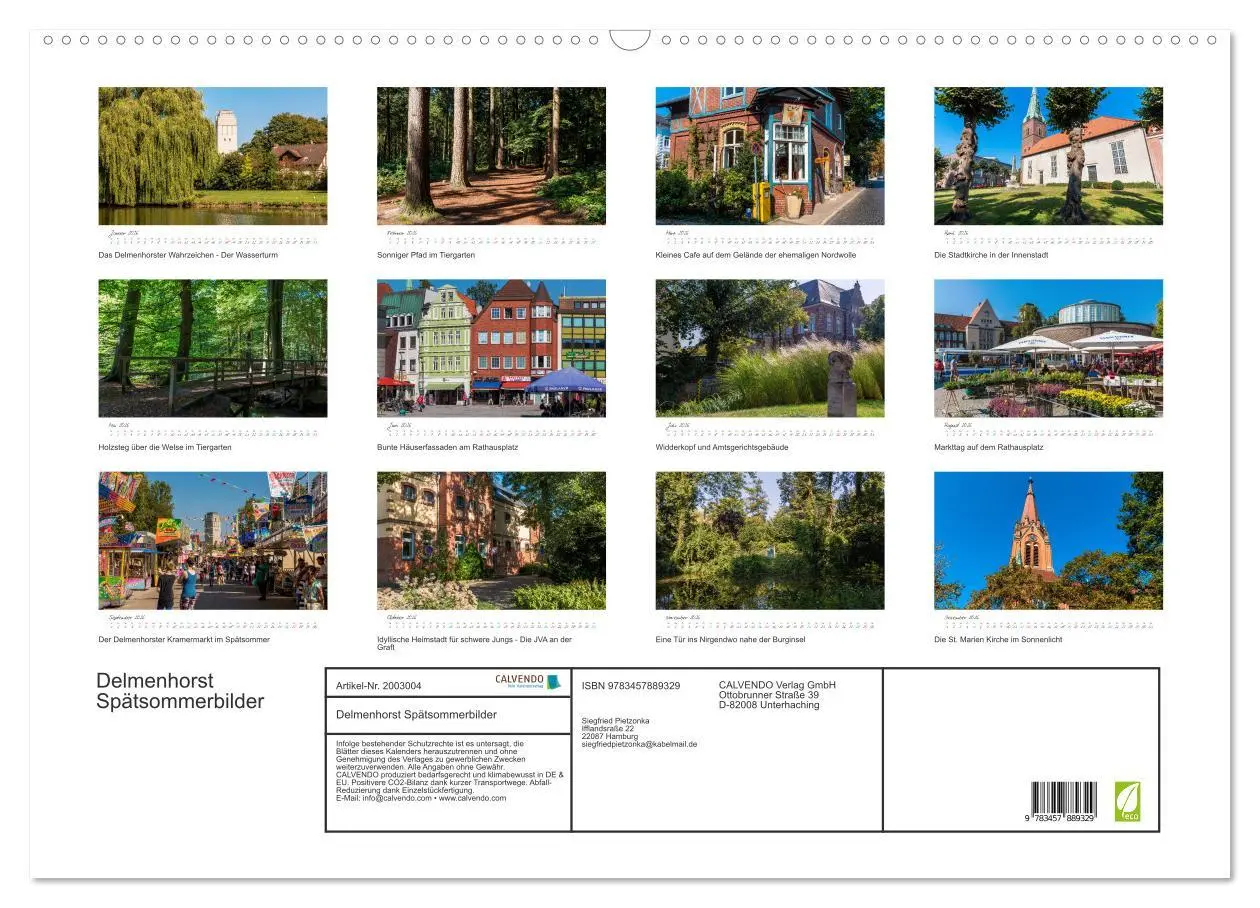 Bild: 9783457889329 | Delmenhorst Spätsommerbilder (Wandkalender 2026 DIN A2 quer),...