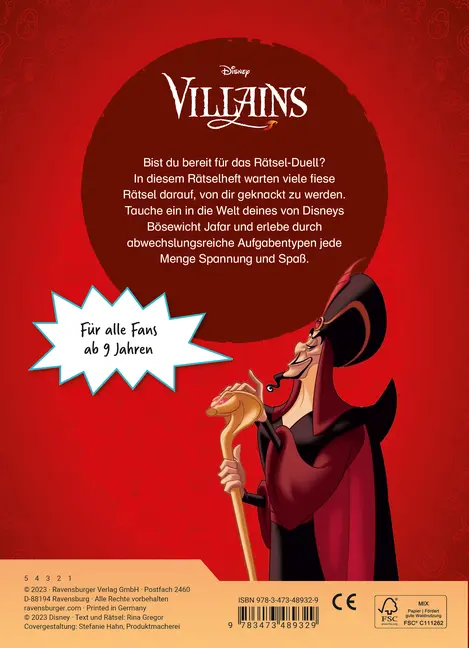 Bild: 9783473489329 | Disney Villains - Fiese Rätsel mit Jafar | Taschenbuch | 32 S. | 2023
