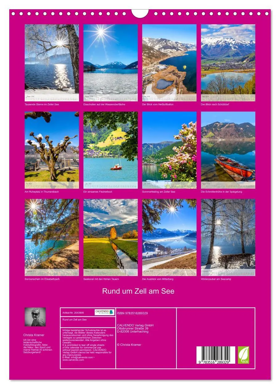 Bild: 9783516289329 | Rund um Zell am See (Wandkalender 2026 DIN A3 hoch), CALVENDO...