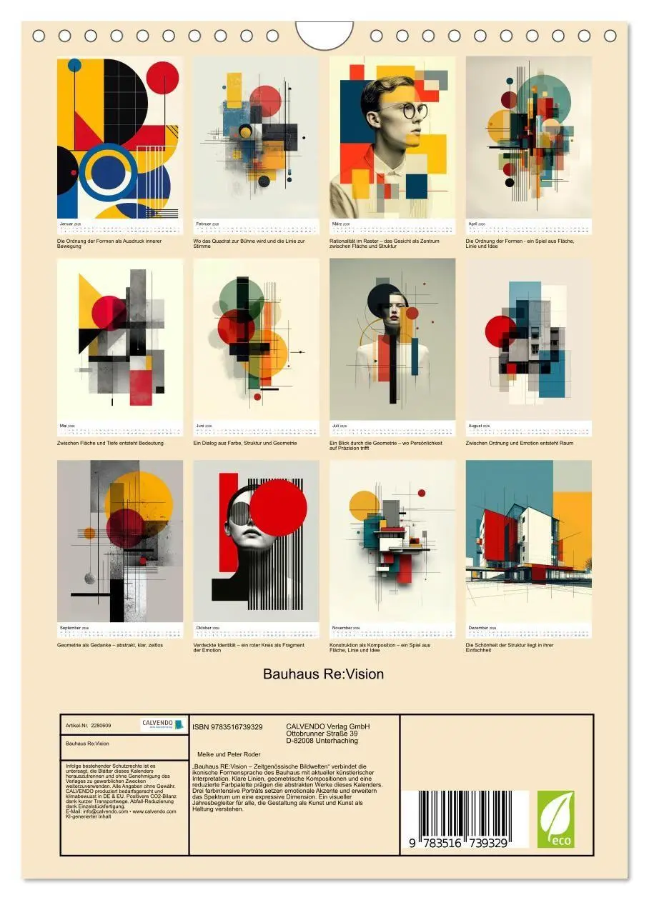 Bild: 9783516739329 | Bauhaus Re:Vision (Wandkalender 2026 DIN A4 hoch), CALVENDO...