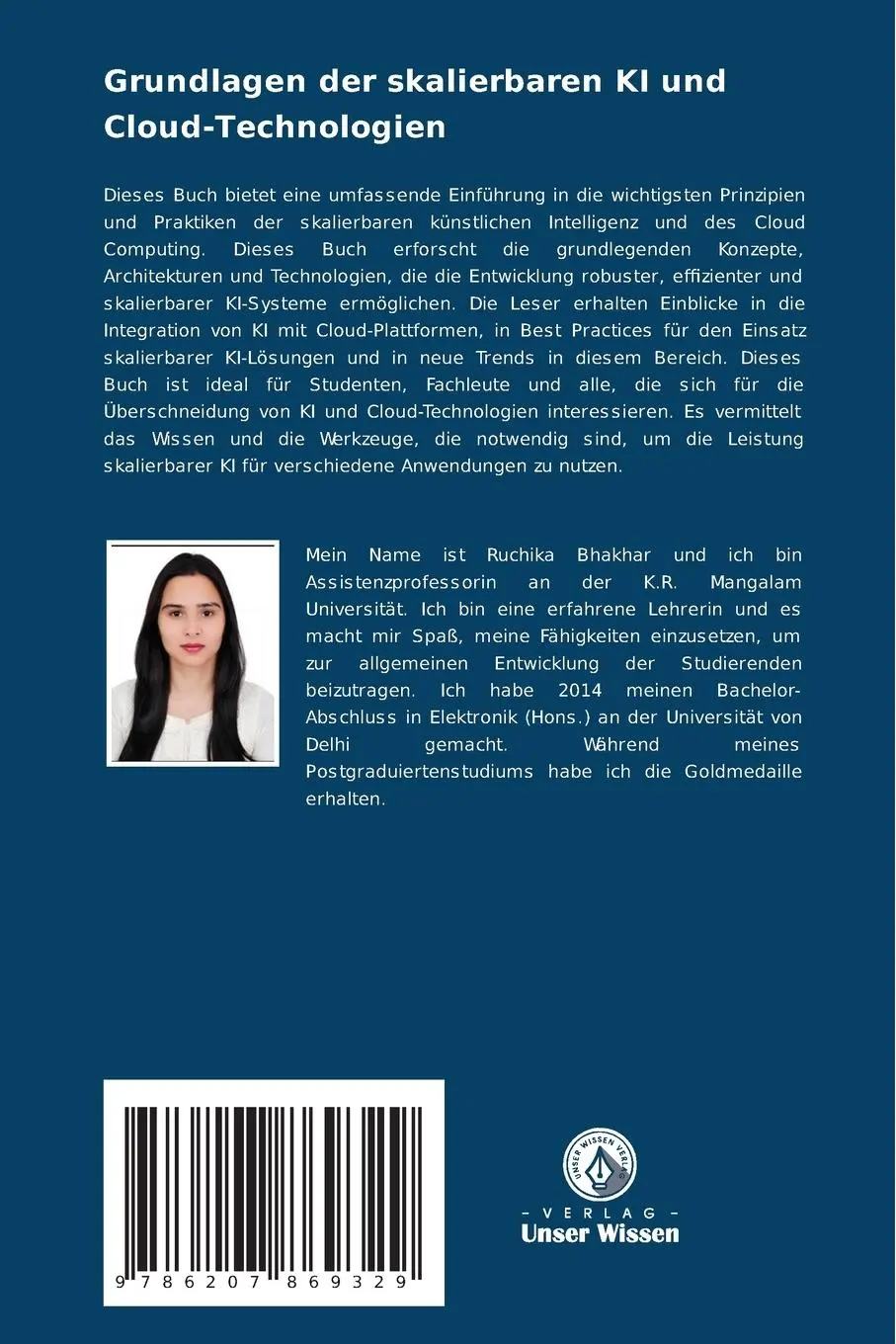 Rückseite: 9786207869329 | Grundlagen der skalierbaren KI und Cloud-Technologien | Bhakhar | Buch