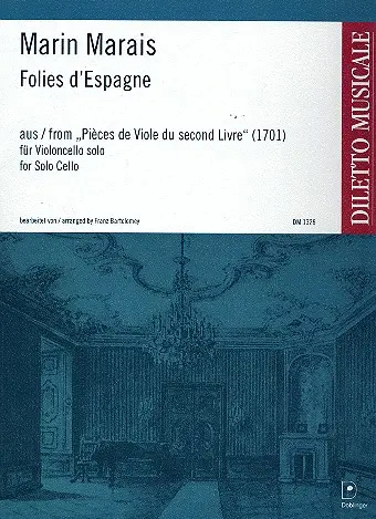 Cover: 9790012189329 | Folies d'espagne für Violoncello solo | Marin Marais | Buch