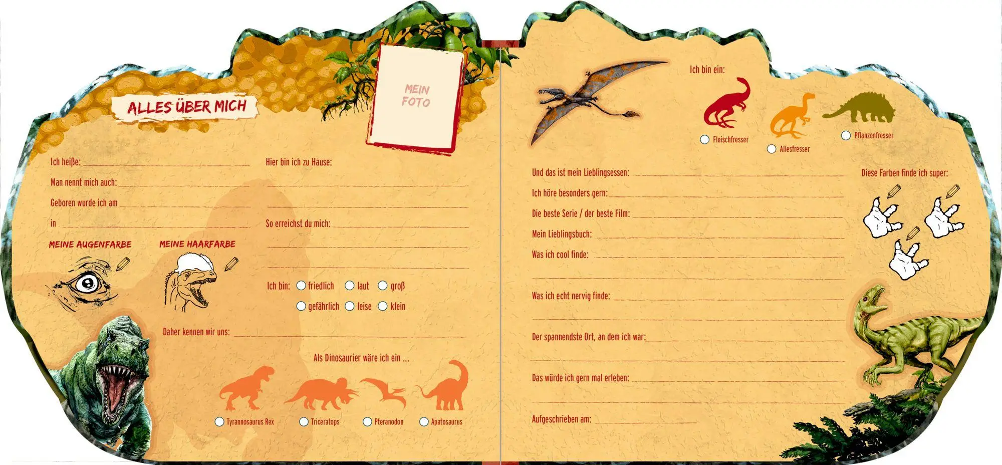 Bild: 4050003959429 | Freundebuch - Meine Freunde | in Dinoform - T-Rex World | Raimund Frey