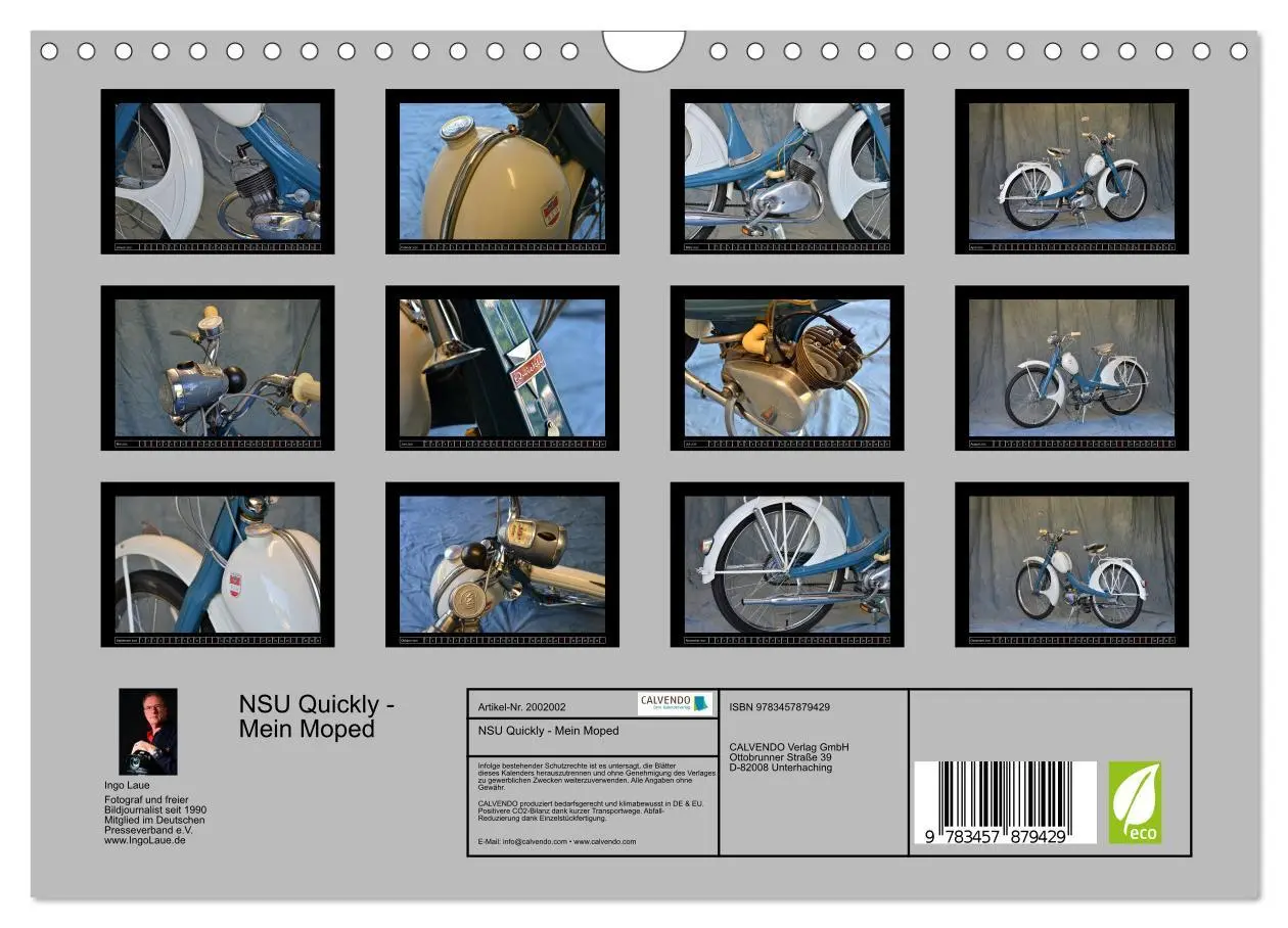 Bild: 9783457879429 | NSU Quickly - Mein Moped (Wandkalender 2026 DIN A4 quer), CALVENDO...