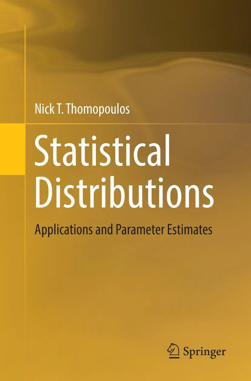 Cover: 9783319879529 | Statistical Distributions | Applications and Parameter Estimates