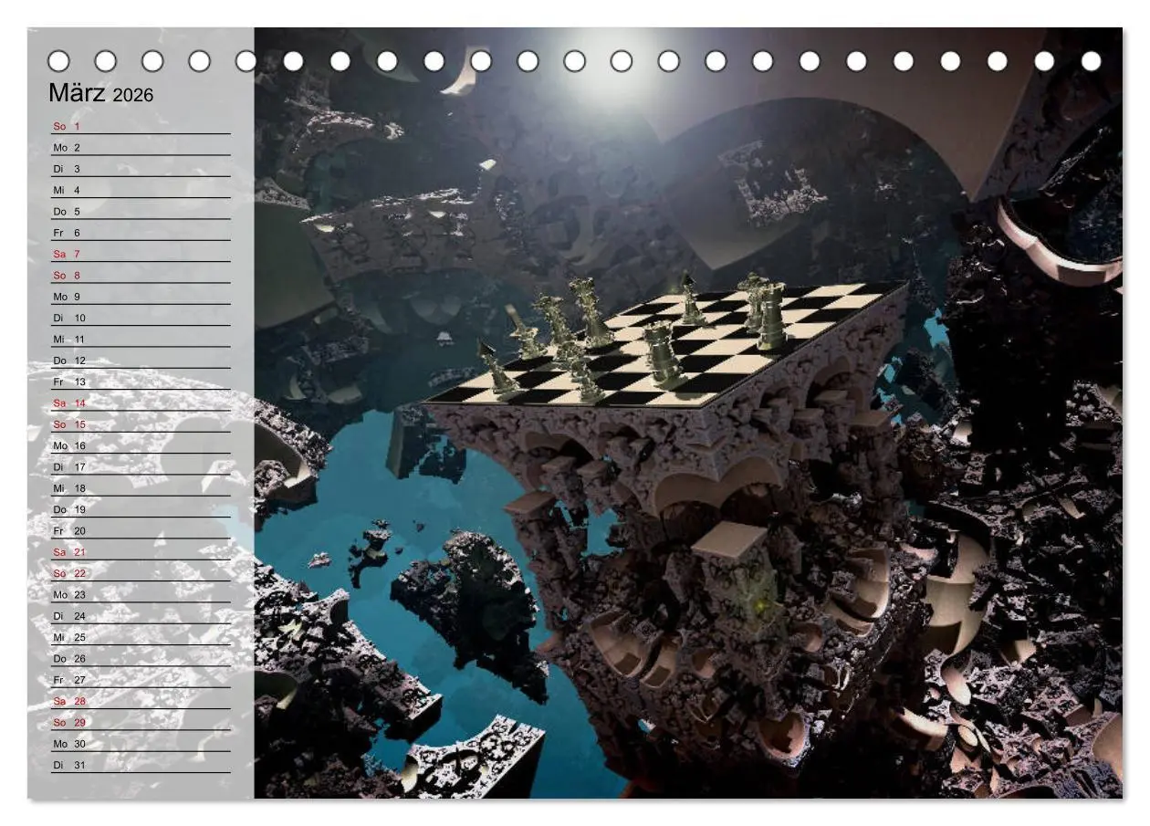Bild: 9783457939529 | SCHACH - Spiel der Könige (Tischkalender 2026 DIN A5 quer),...