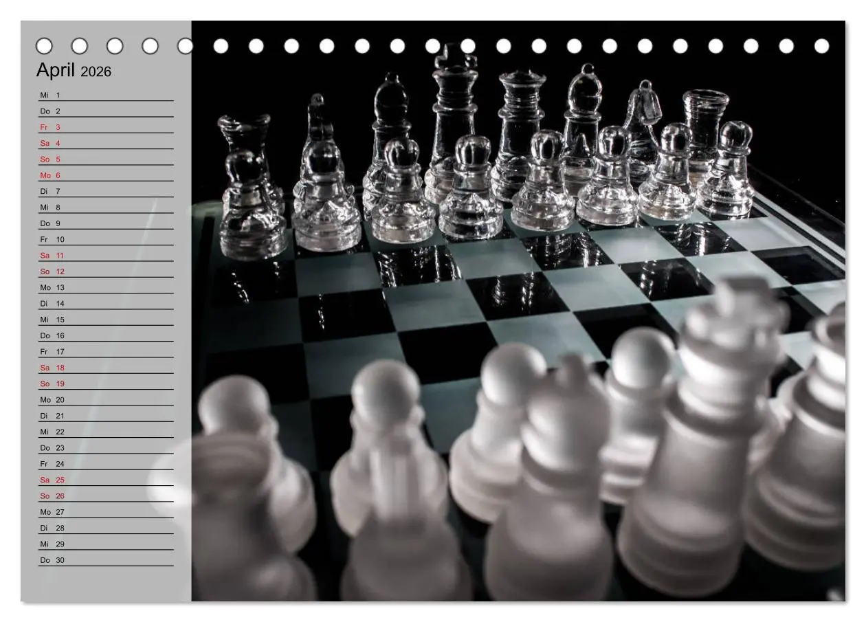 Bild: 9783457939529 | SCHACH - Spiel der Könige (Tischkalender 2026 DIN A5 quer),...