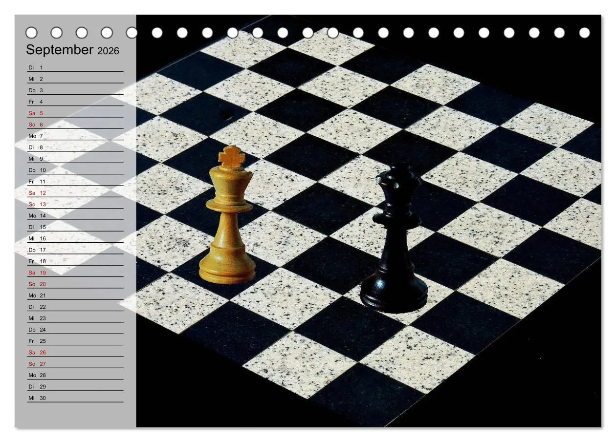Bild: 9783457939529 | SCHACH - Spiel der Könige (Tischkalender 2026 DIN A5 quer),...