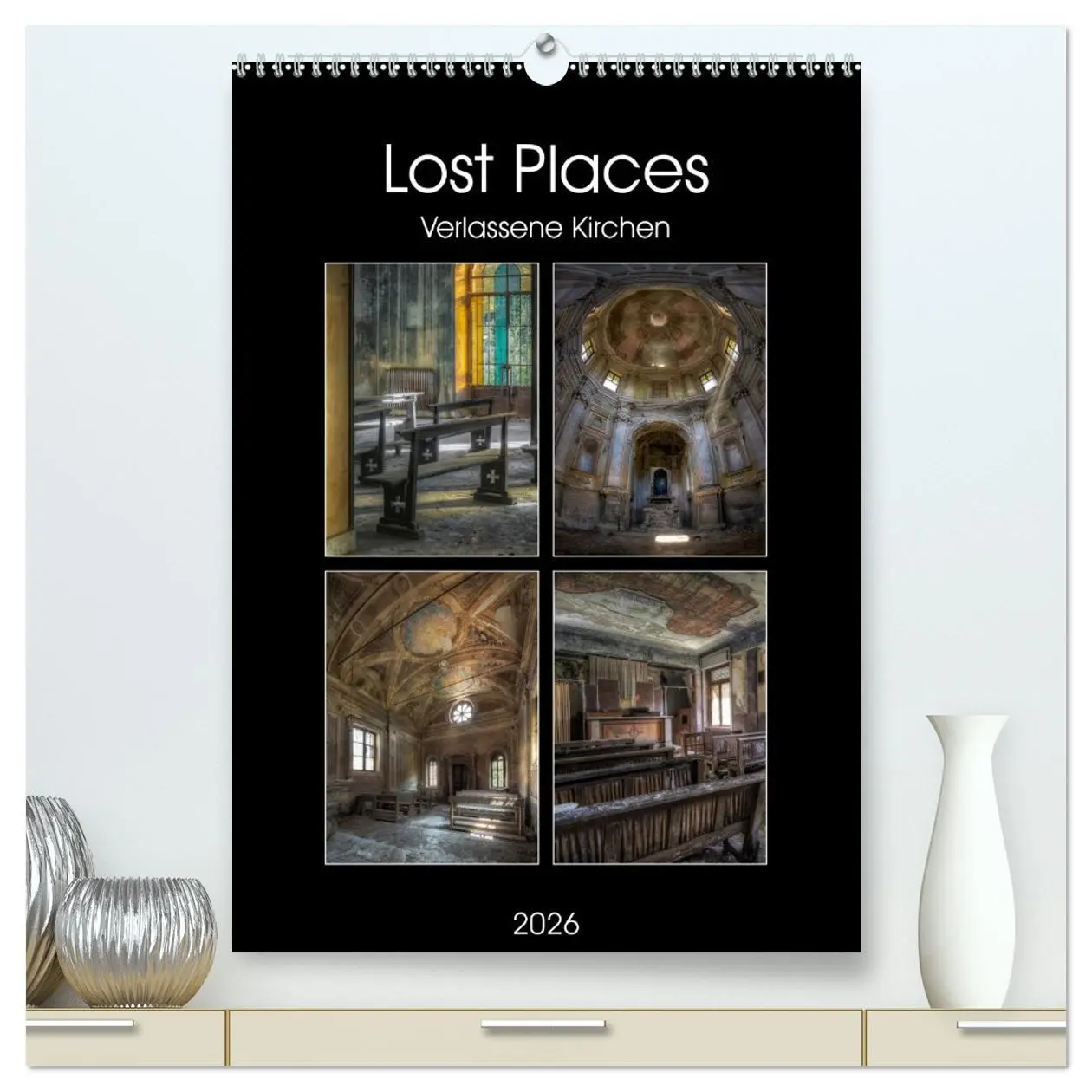 Cover: 9783516409529 | Lost Places - Verlassene Kirchen (hochwertiger Premium Wandkalender...