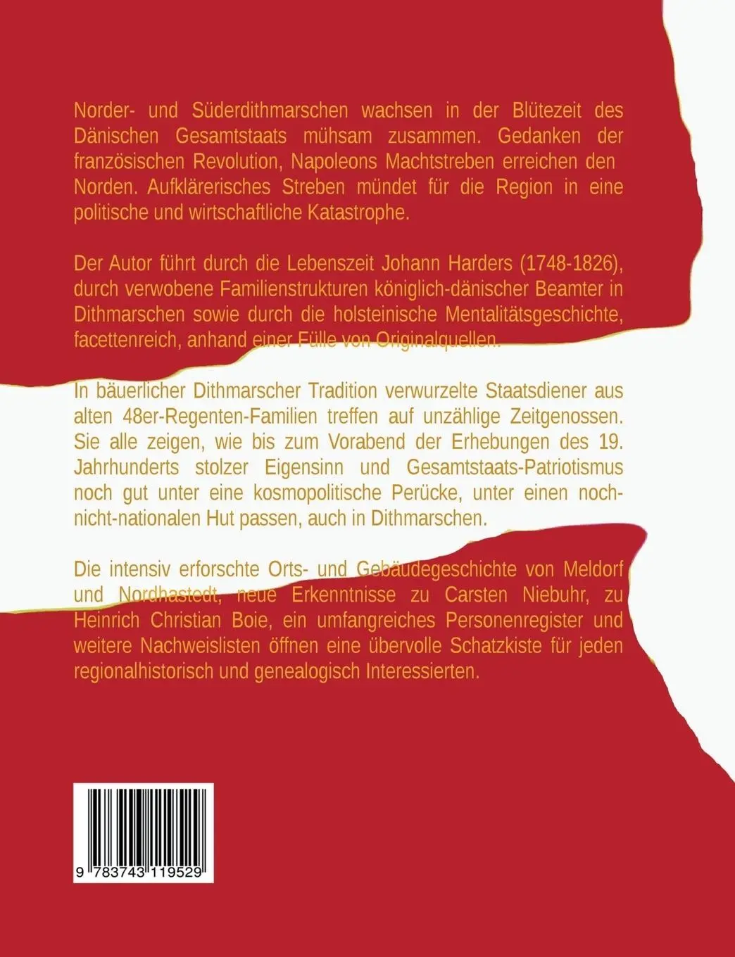 Rückseite: 9783743119529 | Dithmarschen unterm Danebrog | Thomas Giesenhagen | Taschenbuch | 2016