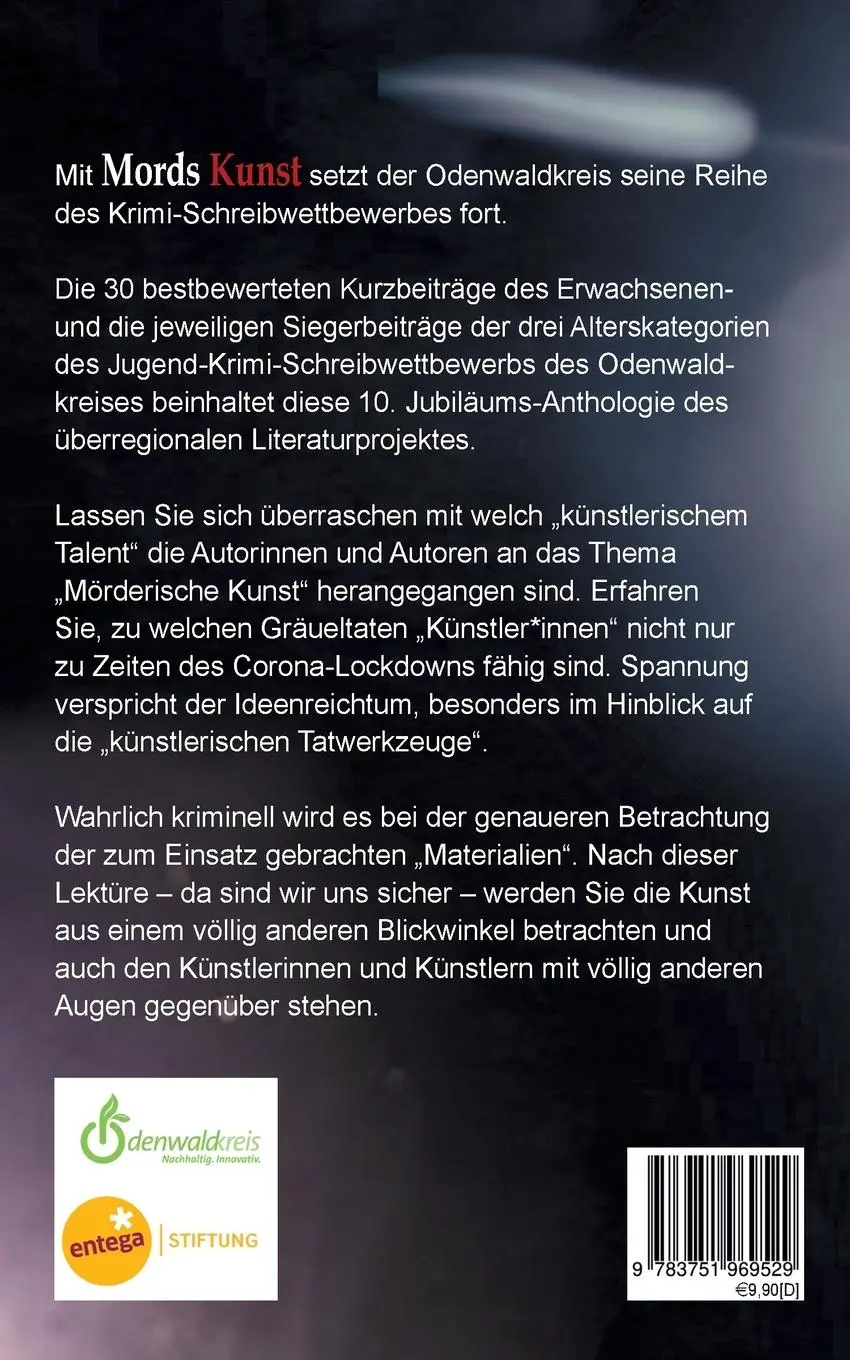 Rückseite: 9783751969529 | Mords Kunst | Krimi-Anthologie | Kreisausschuss Odenwaldkreis | Buch